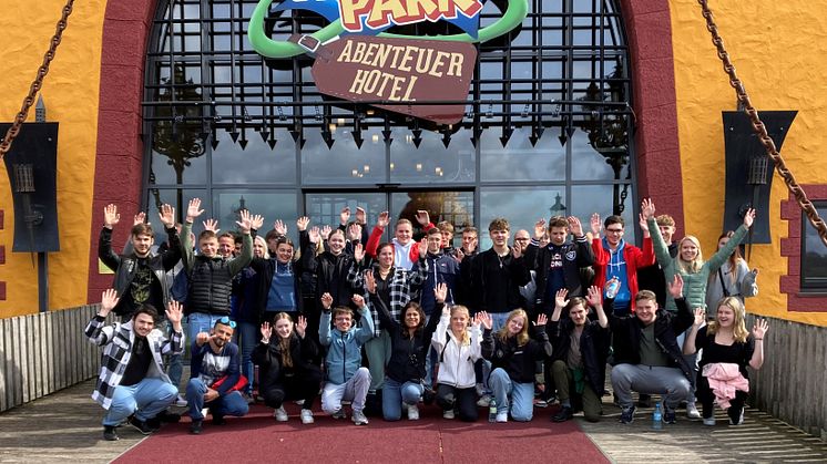 Ein Highlight der hagebau Azubi-Willkommenstage: der Besuch des Heide Parks und des angeschlossenen Abenteuerhotels