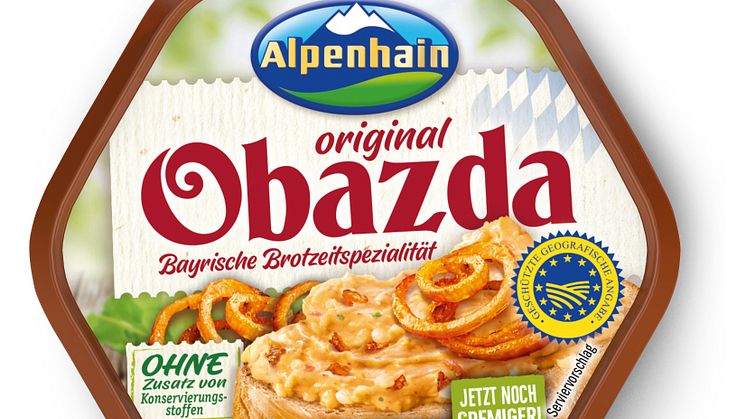 Highlight zum Abschluss des Jubiläumsjahres: Alpenhain bringt den Original Obazda Röstzwiebel zurück