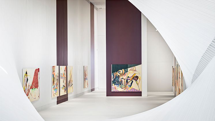 Installation view from exhibition Christina Quarles, Living in the Wake at Kistefos, 04. May to 12. October 2025 © Christina Quarles © Kistefos. Photo: Vegard Kleven