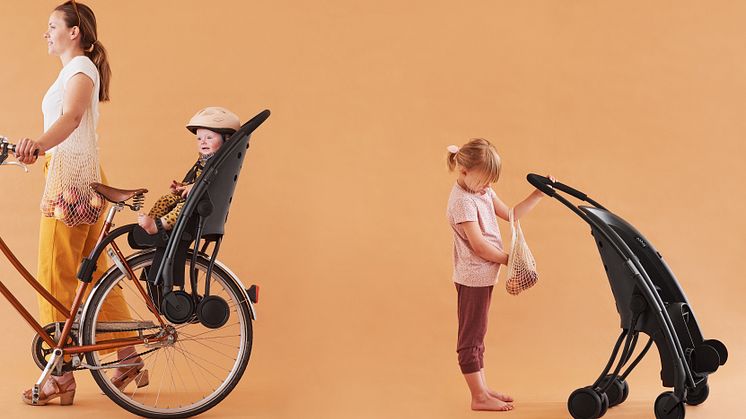 Produkten Påhoj har blivit populär bland stadens småbarnsfamiljer och uppmärksammats för sin smarta design, där barnet enkelt kan växla från att sitta bak på cykeln till att rulla vidare i barnvagn.