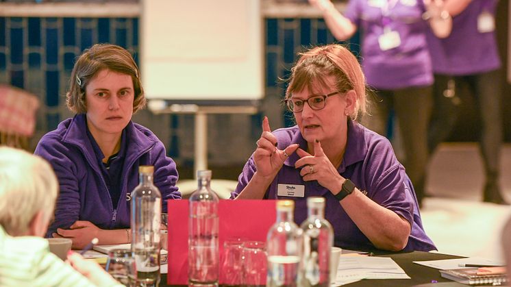 Animated chat at recent Stroke Association volunteer event 