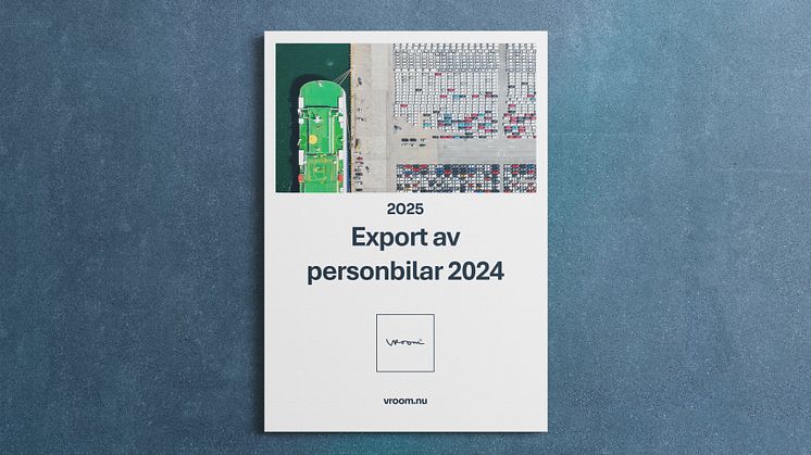 Svensk bilexport backade 2024