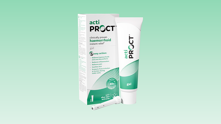 Nyhet på apotek! ActiProct – ett helt nytt sätt att lindra klåda och smärta vid hemorrojder