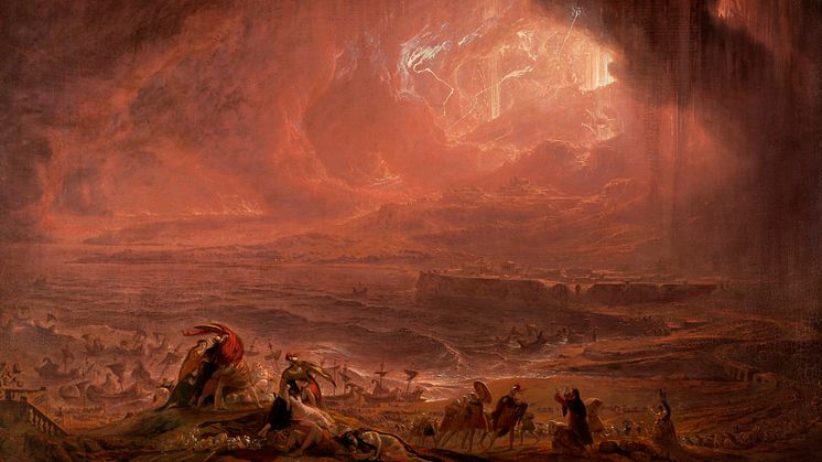John Martin (1789–1854) "Herculaneum och Pompejis förstörelse". Foto: Tabley House Collection.