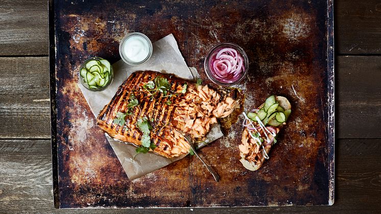 Grilled salmon - a popular rendition of the most valuable specie