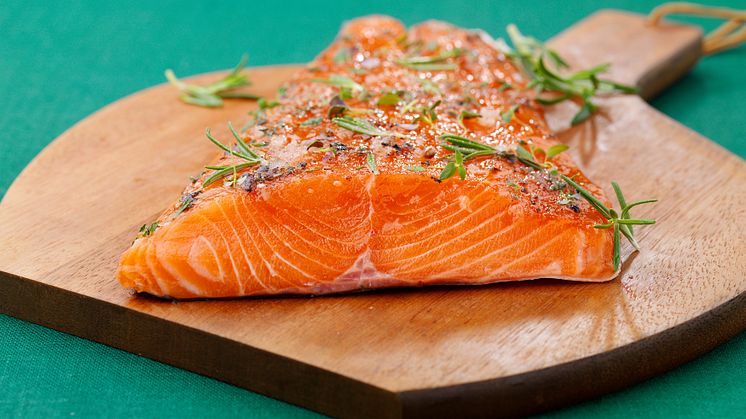 Enbärsgravad lax. Foto: Norges sjömatråd 