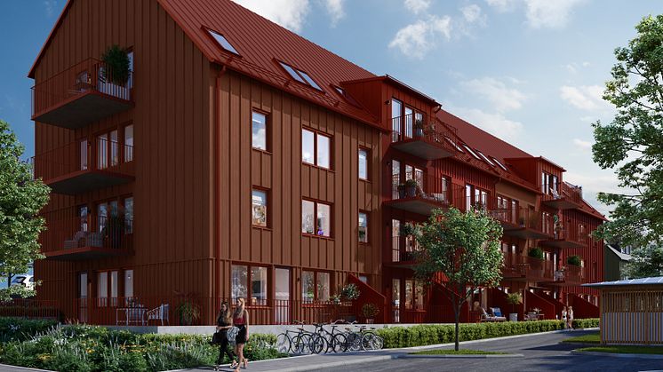 Byggstart för Brf Aroma i Träkvista – OBOS utvecklar 46 nya bostäder på Ekerö