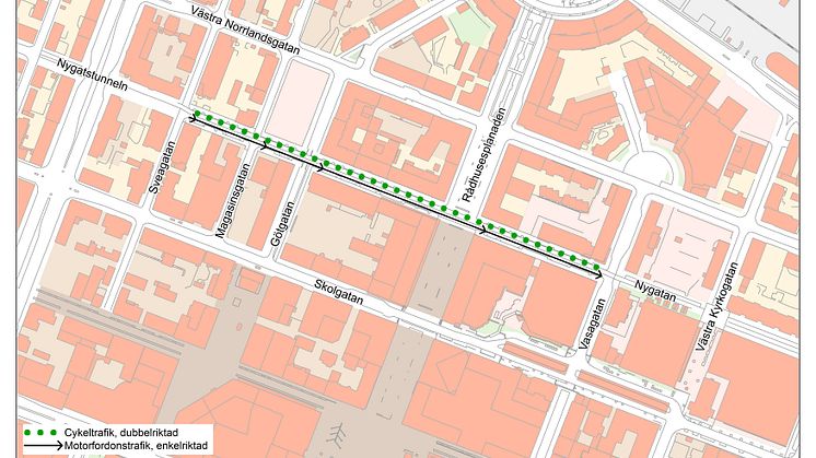 Nygatan öppnar för trafik