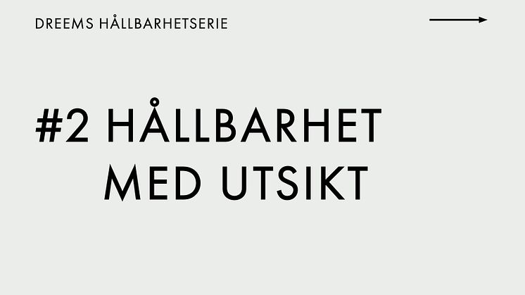 #2 DREEMS HÅLLBARHETSERIE