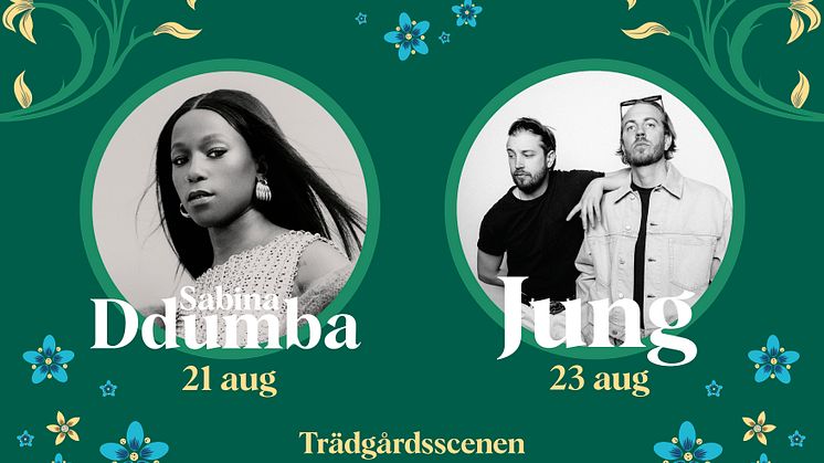 Junibacken lanserar konsertkoncept. Sabina Ddumba och Jung blir först ut att hålla konsert på Trädgårdsscenen.