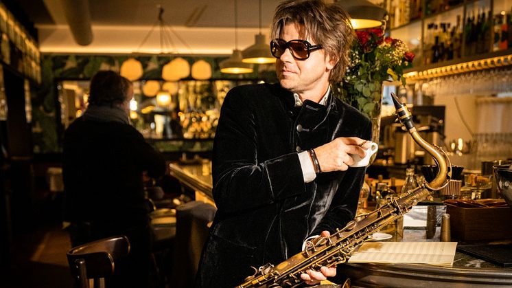 Blåsmusiiker Magnus Lindgren foto: Mats Lefvert