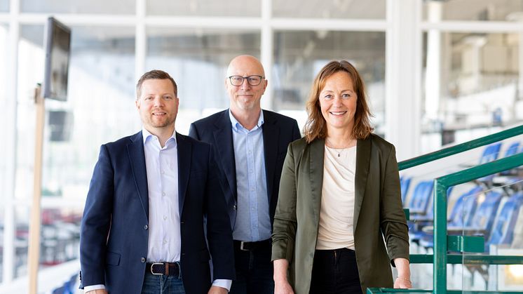 Jägersro Trav förstärker kontoret med Tobias Larsson (ekonomichef), Håkan Otterström (projektledare) och Lotta Fjällström (kommunikationschef)