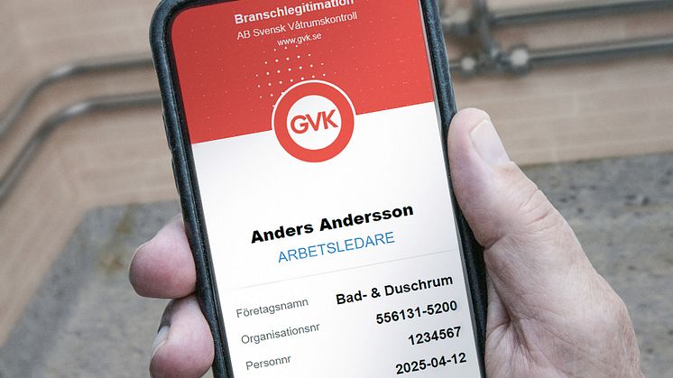 Bli inte lurad av falska GVK-företag! Den som har GVK-behörighet kan alltid visa upp giltig branschlegitimation.
