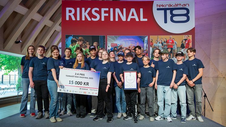 Hortlaxskolan i Piteå tog hem andraplatsen i riksfinalen av Teknikåttan