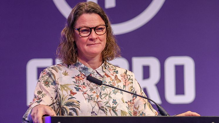 Caroline Jönsson, före detta landslagsmålvakt. 