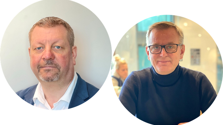 Från vä: Richard Parnéus (R Parnéus Affärsutveckling AB) och Tommy Roos (HRoos Affärsutveckling AB) föreläser under Kompetensdagen