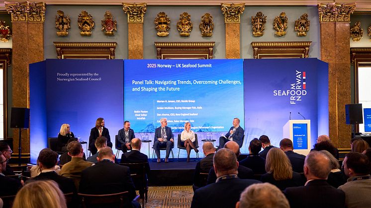Norway-UK Seafood Summit 2025: Panel talk on how to navigate trends, overcoming challenges, and shaping the future moderated by Robin Paxton, Editor in Chief, Intrafish. 