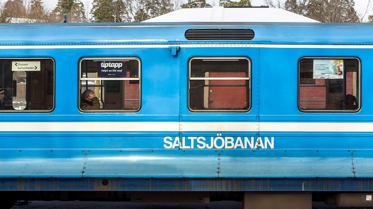 Från och med söndag den 23 mars drar tågtrafiken igång igen på Saltsjöbanan. Foto: Mikael Ullén/Region Stockholm