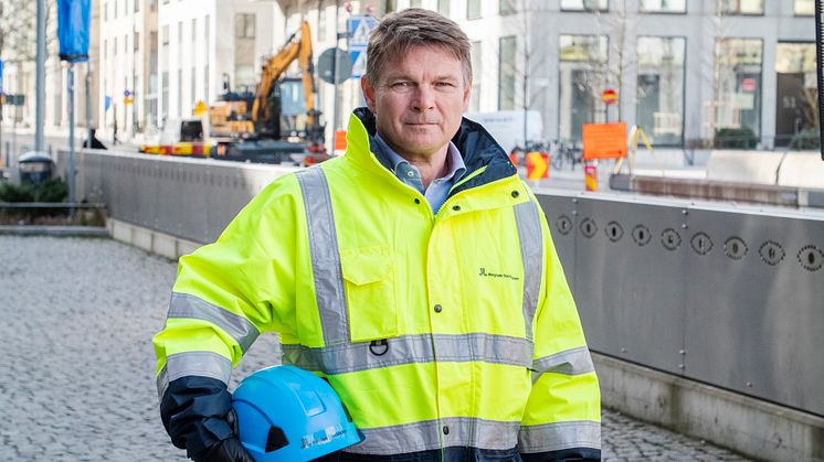  – Nu kan vi vetenskapligt belägga att det går utmärkt att använda tunnelberg cirkulärt på samma sätt som vi har gjort i Stockholm i mer än 100 år, konstaterar Niklas Bergman, förvaltningschef för nya tunnelbanan. Bild: Region Stockholm