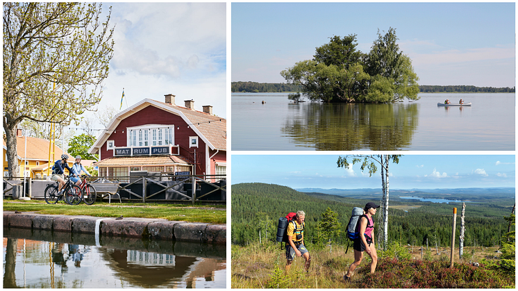 Svenskene selv kommer med sine beste tips til sommersteder hos söta bror. Göta kanal, foto: Jonas Ingman. Hjälmaren, foto: Hanne Marit Tobiassen. Finnskogen, foto: Per Eriksson 