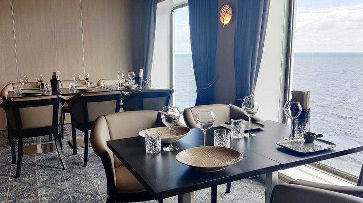 Imorgon, den 25 juni, öppnar den nya restaurangen Bistro Navigare ombord på M/S Finnswan. Foto: Finnlines Plc.