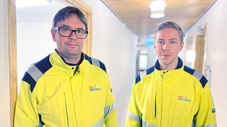 Anders Wikberg, projektingengör och Jesper Jonsson, underhållsingenjör