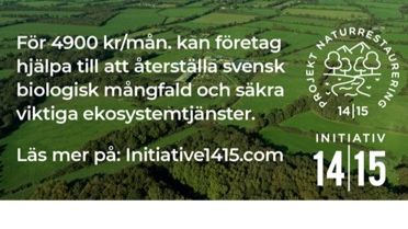 Initiativ 1415 lanserar Projekt Naturrestaurering för att främja den biologiska mångfalden.