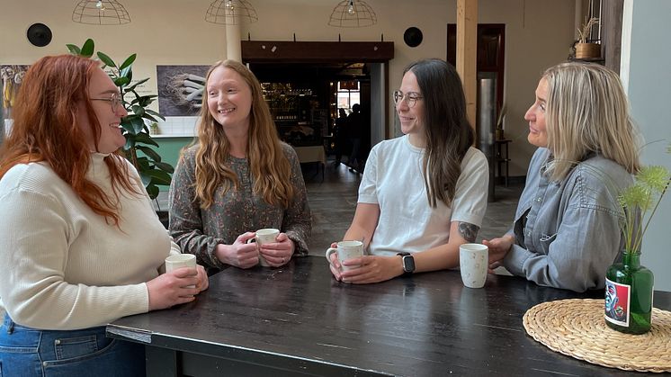 Johanna Flink, Caroline Franzén, Mikaela Böhlén och Erika Hällström. 