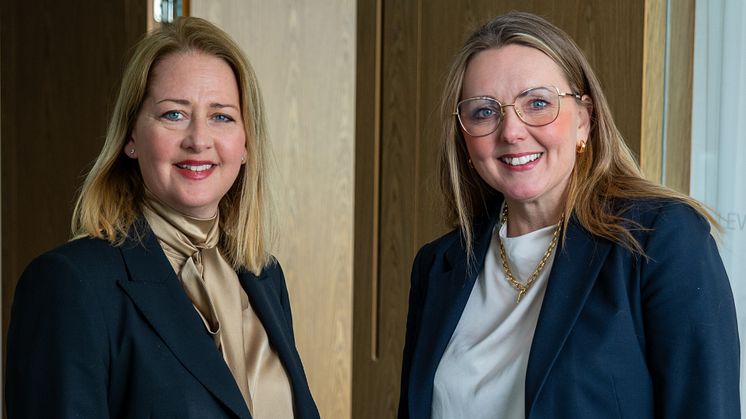 Linda Fagerlund, vd Danske Bank Sverige och Jenny Rundbladh, vd SPP Pension & Försäkring