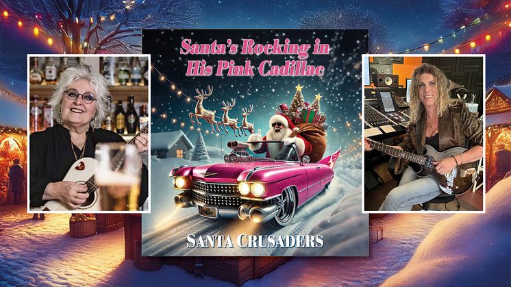 Snart släpps årets jullåt – Santa Crusaders redo att rocka för Cancerfonden