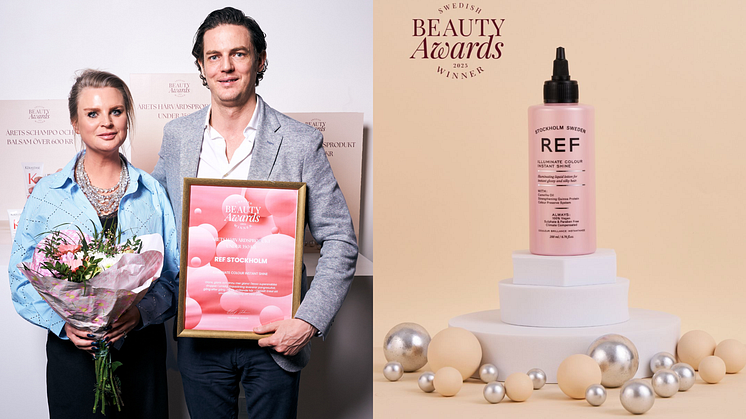 REF STOCKHOLM KORADES TILL "ÅRETS HÅRVÅRDSPRODUKT UNDER 350 KR" PÅ SWEDISH BEAUTY AWARDS 2025