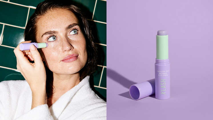 Nyhet! Xlash lanserar serumstick med retinol och bakuchiol för att mjuka upp fina linjer