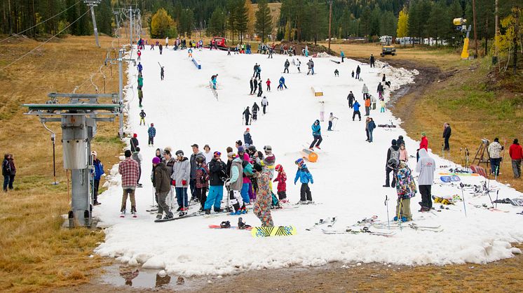 Gratis railpark på snøen som falt i fjor i Trysil!