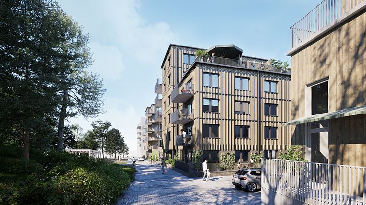 OBOS byggstartar 37 nya bostäder i Täby Park