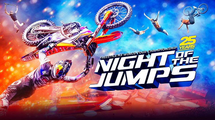 Freestyle Motocross-tävlingen NIGHT of the JUMPs firar 25 år - intar Avicii Arena 2025!  