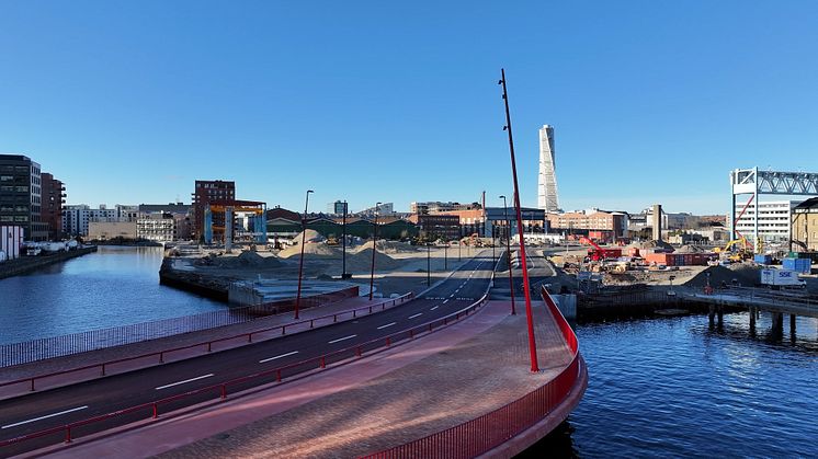 Lördag 8 februari öppnar Styrmansbron och Bogserbåtsgatan. Foto: Björn Forsberg