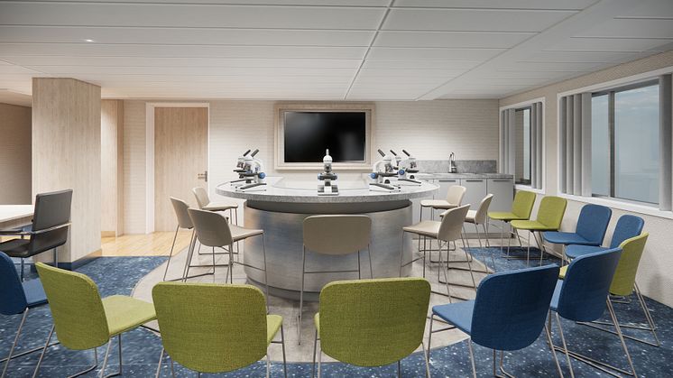A brand-new Science Center will be installed, further enhancing the ship’s expedition offerings on MS Spitsbergen. 