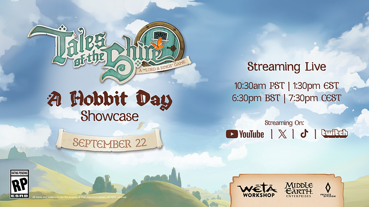Tales of the Shire Showcase Event: Watch on Twitch, YouTube, X and TikTok