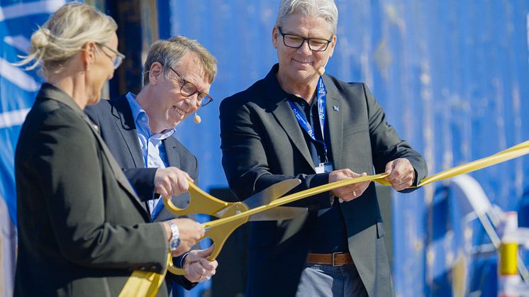 Michael Tinnerholm, Styrelseordförande Norrköpings Hamn, Olle Vikmång, Kommunstyrelsens ordförande, Norrköping, Henrik Åkerst
