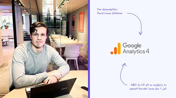 Acrowds dataanalytiker David Liman förklarar Google Analytics 4