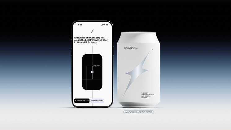 Carlsberg Sverige lanserar elektrisk öl – och tar nästa steg inom hållbar logistik med Einride 