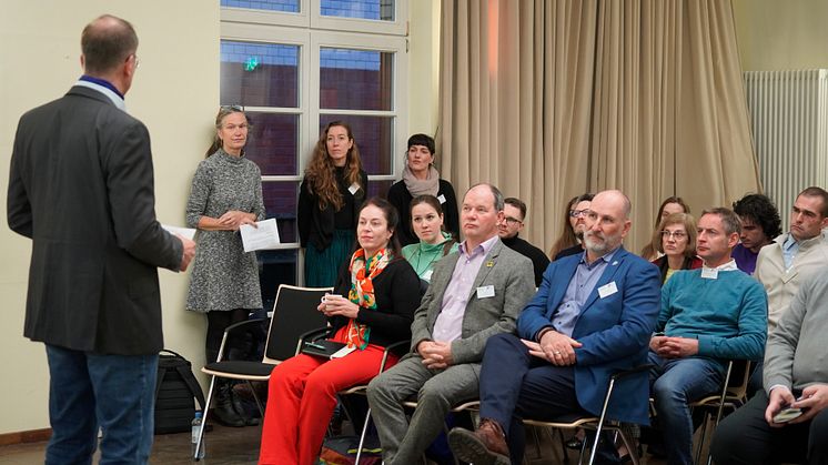 Am 4.12. fand die Abschlussveranstaltung des Projekts „TH Wildau Sustainable Mobility Academy“ an der Wildauer Hochschule statt, das zwei Jahre lang Maßnahmen rund um nachhaltige Mobilität und Internationalisierung fokussierte.(Bild: Mareike Rammelt)