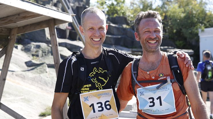 Icebugs två VD:ar Tom Nilsson och David Ekelund under Icebug West Coast Trail. 