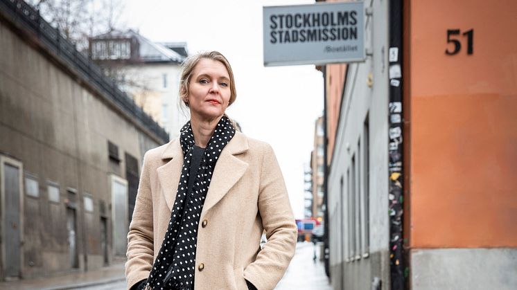 Pernilla Parding är chef för området Bostad på Stockholms Stadsmission. Foto: Stockholms Stadsmisssion