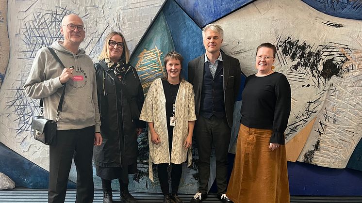 Pekka Toivanen (Musik), Eeri Pihlajakari (Tanz), Kirsi Miettinen (Design), Magnus Frampton (Soziale Arbeit) sowie Hanna Turunen (Musik) (v.l. / Foto:privat)