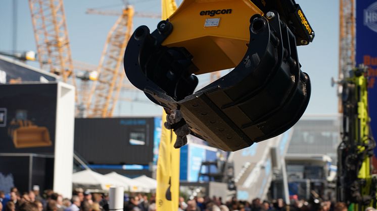 engcon producten trokken grote belangstelling op BAUMA