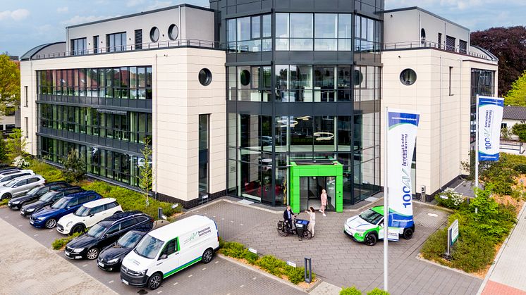 Das neue Firmengebäude der Ammerländer Versicherung in Westerstede.