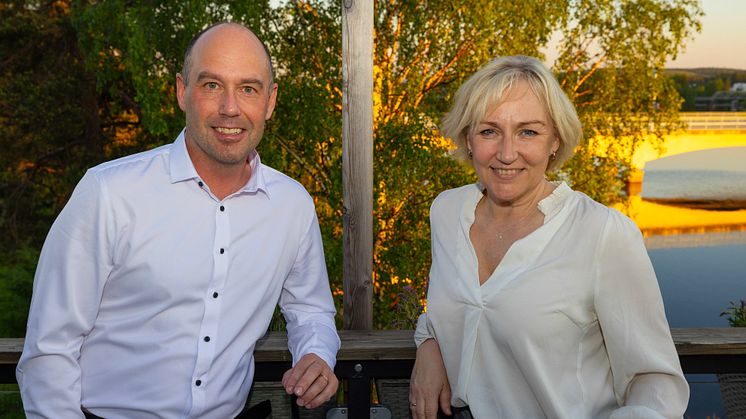 Rickard Carstedt och Helene Hellmark Knutsson ser fram emot samarbetet i Freia. Foto: Patrick Trägårdh