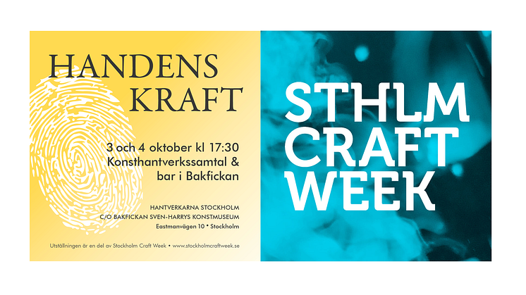 "After Craft" - konsthantverkssamtal och bar i Bakfickan