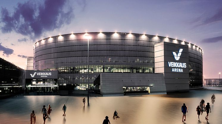 Illustrasjon av nye Veikkaus Arena.